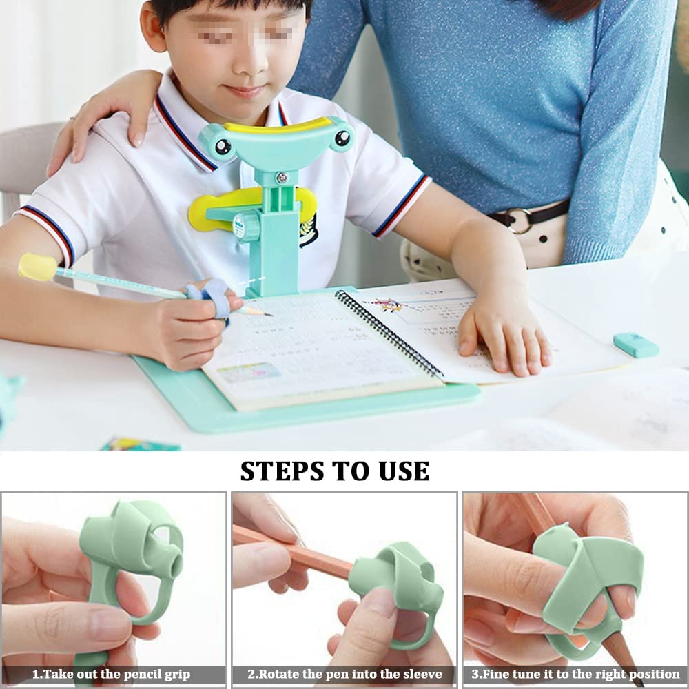 ปลอกสวมนิ้ว จับดินสอ ปากกา ปรับท่าทาง สําหรับเด็ก 1 คู่ - รูปที่ 7