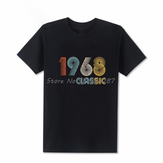 เสื้อยืดลําลอง แขนสั้น พิมพ์ลาย 1968 Classic 50 ปี 50 ปี ของขวัญวันเกิด สไตล์วินเทจ สําหรับผู้ชาย