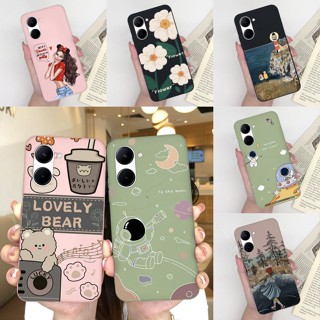 เคสโทรศัพท์มือถือ ซิลิโคนนิ่ม ปิดด้านหลัง พิมพ์ลายการ์ตูนเด็กผู้หญิงน่ารัก แฟชั่น สําหรับ OPPO Realme C33 4G RealmeC33 4G