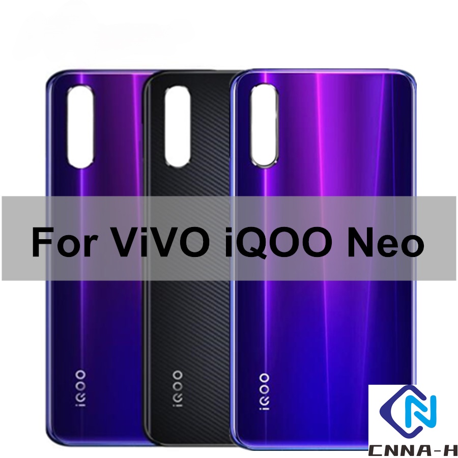 6.38 นิ้วสําหรับ Vivo IQOO Neo 855 ฝาหลังแบตเตอรี่ประตูกรณีด้านหลังชิ้นส่วนกระจกสําหรับ vivo iqoo ne