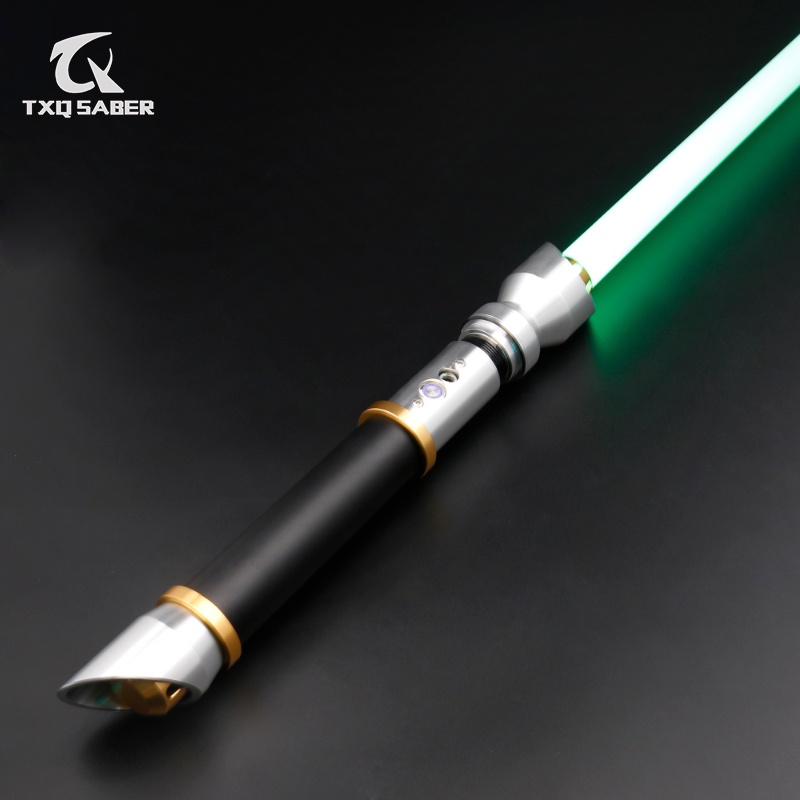 TXQSABER RGB Lightsaber Smooth Swing โลหะ Hilt พร้อม Dueling ใบมีด Blater FOC คริสต์มาสคอสเพลย์ดาบเล