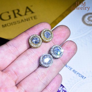 ต่างหูสตั๊ด Moissanite สําหรับผู้หญิง