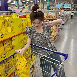NZN เสื้อแขนกุด ลายสก๊อต สําหรับผู้หญิง