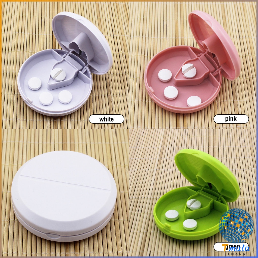 Tmala กล่องตัดยา รุ่นใหม่ ใบมีดคม ที่แบ่งเม็ดยา ที่ตัดเม็ดยา ที่ตัดยา ที่แบ่งยา ตลับใส่ยา pill cutter ราคา ถูกที่สุด ดีลบีเคเค แกลเลอรีภาพที่ 4