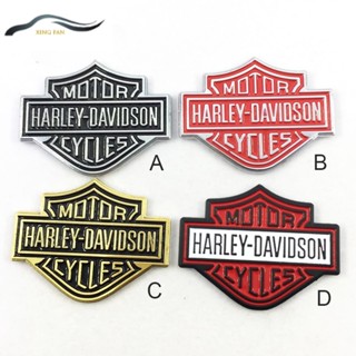 สติกเกอร์โลหะ ขนาดเล็ก ลายสัญลักษณ์ Harley Davidson สําหรับติดตกแต่งรถจักรยานยนต์ จํานวน 1 ชิ้น