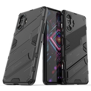 Redmi K40 Pro K40 K50 Gaming K40s K30 Pro เคสโทรศัพท์ ป้องกันกล้อง แบบเต็ม เกราะ ป้องกันการตก กันกระแทก สไตล์พังก์ ขาตั้ง ตัวยึดแข็ง