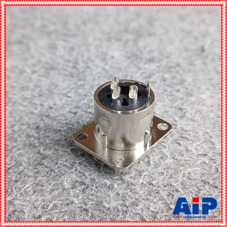 แพ็ค4ตัว ติดแท่น LIDGE YM047A XLRติดแท่น YM-047A XLR ตัวผู้ แจ็ค YM 047 A ติดแท่นตัวผู้ เอไอ-ไพศาล
