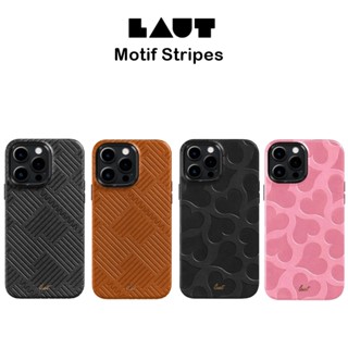 Laut Motif Stripes เคสหนังกันกระแทกMagจากเยอรมัน เคสสำหรับ iPhone14/14Plus/14Pro/14Promax(ของแท้100%)