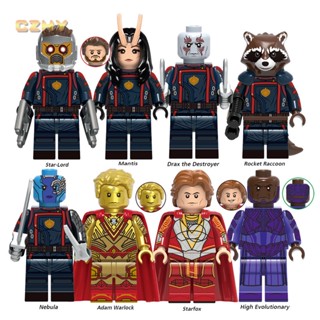 ฟิกเกอร์ Guardians of the Galaxy Star-Lord Rocket Raccoon Nebula Drax Adam Mantis ขนาดเล็ก ของเล่นสําหรับเด็ก