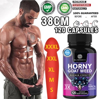 การสนับสนุนการทดสอบสมุนไพร 60/120 แคปซูล Horny Goat Weed, Maca, โสม, Tribulus Terrestris, Ashwagandha, Tongkat Ali สุขภาพของผู้ชาย Energy Booster