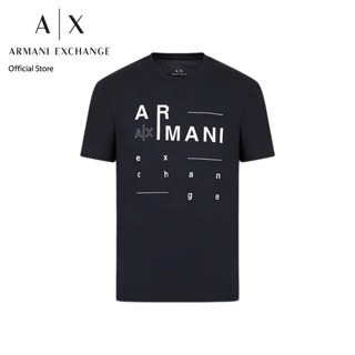 AX Armani Exchange เสื้อยืดผู้ชาย รุ่น AX3RZTFCZJ9AZ1510 - สีกรม