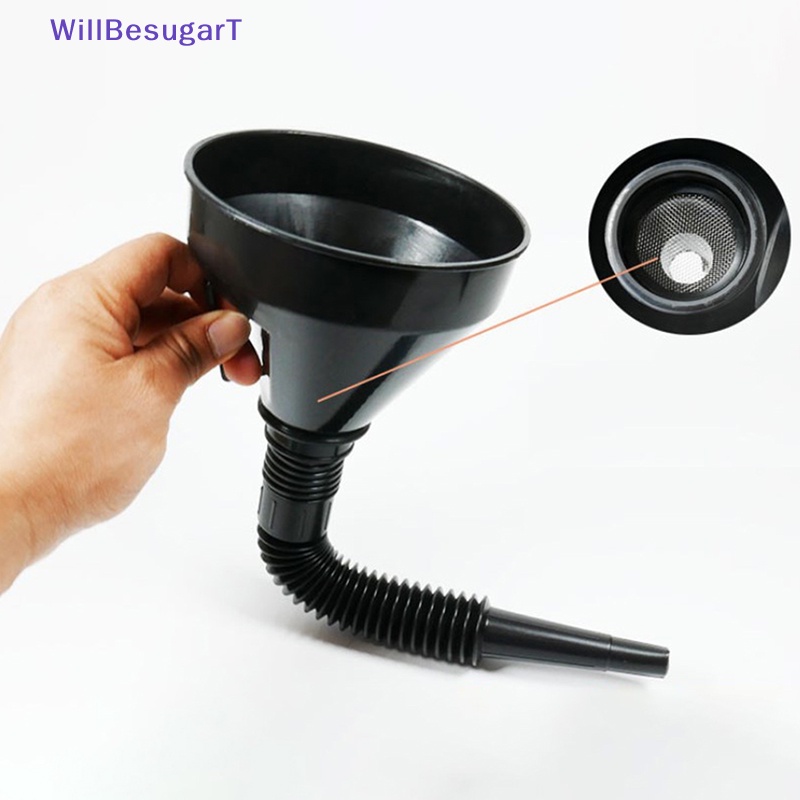 [WillBesugarT] 2-in-1 กรวยเติมน้ํามันเชื้อเพลิง พร้อมที่กรอง สําหรับน้ํามันดีเซล เบนซิน [ใหม่]