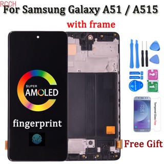 หน้าจอสัมผัส LCD AMOLED แบบเปลี่ยน สําหรับ Samsung Galaxy A51 LCD A515 A515F/DS A515FD A515 A515F