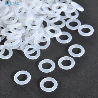 BEST3C 120 ชิ้นยางซิลิโคน O-Ring Dampeners สีขาวสําหรับคีย์บอร์ด Cherry MX ร้อน