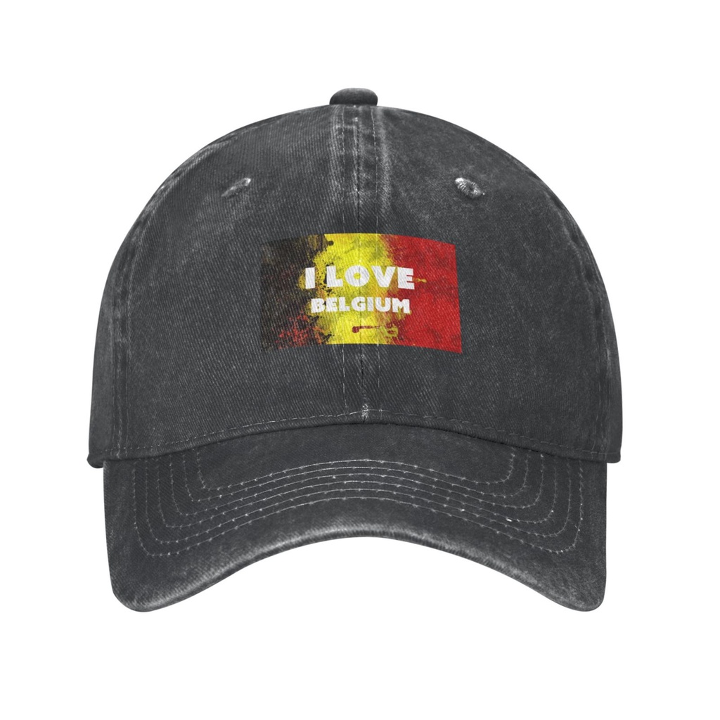 การปรับแต่งส่วนบุคคล I Love Belgium Brussels Flag Shade Snapback Cap