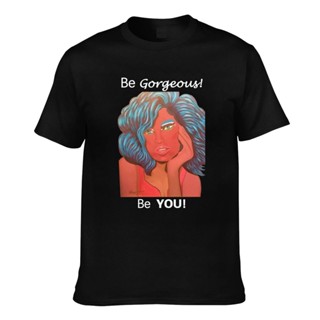 GILDAN เสื้อยืด ผ้าฝ้าย พิมพ์ลาย Be Gorgeous Be You คุณภาพดี