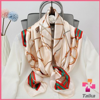 Taika ผ้าพันคอ ผ้าคลุมไหล่ สไตล์โบฮีเมียน ไหล่ ผ้าพันคอ  silk scarf