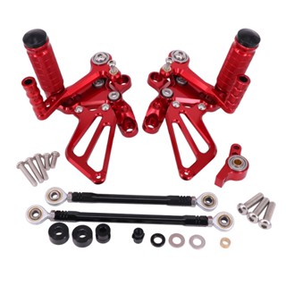 JFG Racing Adjustable Rear FootRest Pedals For 1198 1198 S 1198 R 2009-2011 1098 R 2007-2009 1098 S 2007-2008 848 EVO 2011-2013 848 2008-2010 Aluminum motorcycle