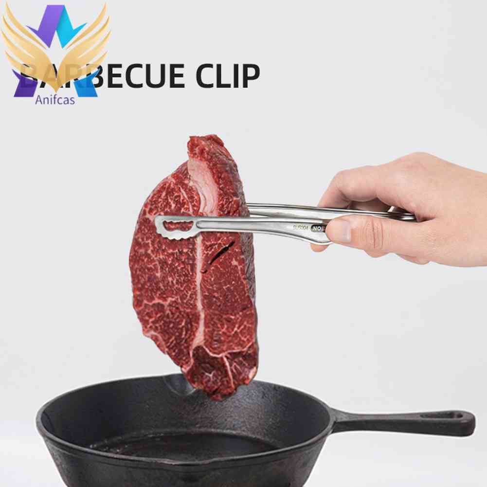 ที่คีบอาหาร บาร์บีคิว สเตนเลส ทนความร้อน ใช้ซ้ําได้ สําหรับปิกนิก บาร์บีคิว - รูปที่ 4