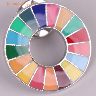 { Justenjoyingg.th } เข็มกลัด 17 สี สําหรับพัฒนาการ SDGs Pin