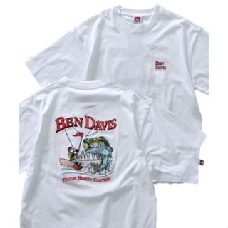 เสื้อยืดแขนสั้น พิมพ์ลาย BEN DAVIS FISHING EMB ORANGUTAN สําหรับผู้ชาย และผู้หญิง