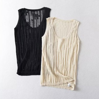 เสื้อถักลําลอง แต่งรอยขาด 66186