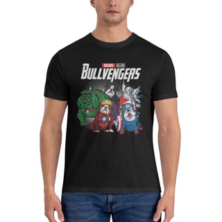 ใหม่ล่าสุด เสื้อยืด ผ้าฝ้าย พิมพ์ลาย British Bulldog Bullvengers ภาษาอังกฤษ สําหรับผู้ชาย