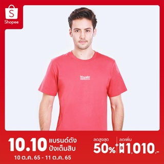 #ถูกสุด WRANGLER เสื้อยืดแขนสั้น รุ่น WR S171R204 RED แรงเลอร์ เสื้อยืดแขนสั้นผู้ชาย เสื้อยืดแขนสั้น เสื้อผ้าผู้ชาย