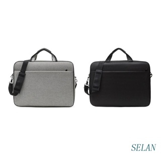 Selan กระเป๋าแล็ปท็อป โน๊ตบุ๊ค ขนาด 15 นิ้ว สําหรับเคสคอมพิวเตอร์ กระเป๋าสะพายไหล่ กระเป๋าถือ กระเป๋าเอกสาร