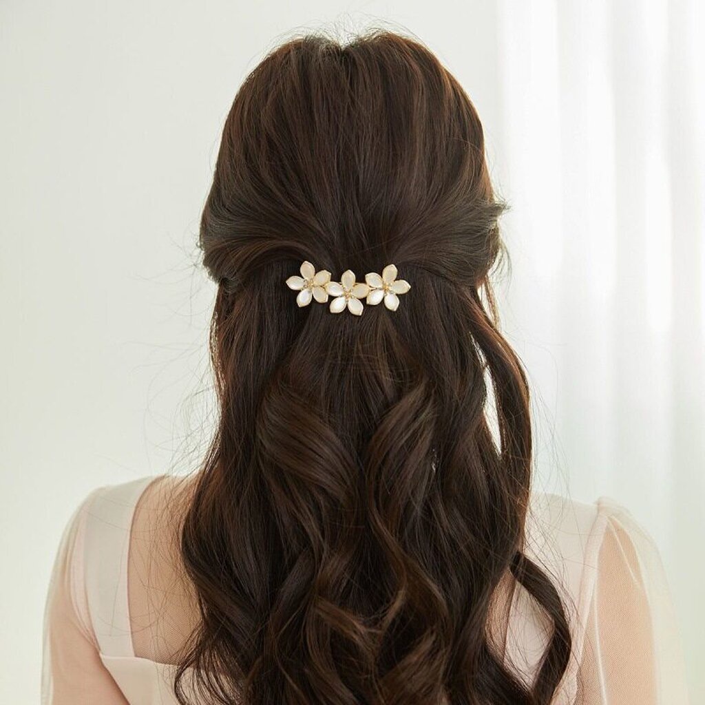 MYPINK 💕คลิปติดผม คลิปหนีบผมโอปอล เรียบ หรู ดูดี กิ๊บติดผมผู้หญิง - รูปที่ 6