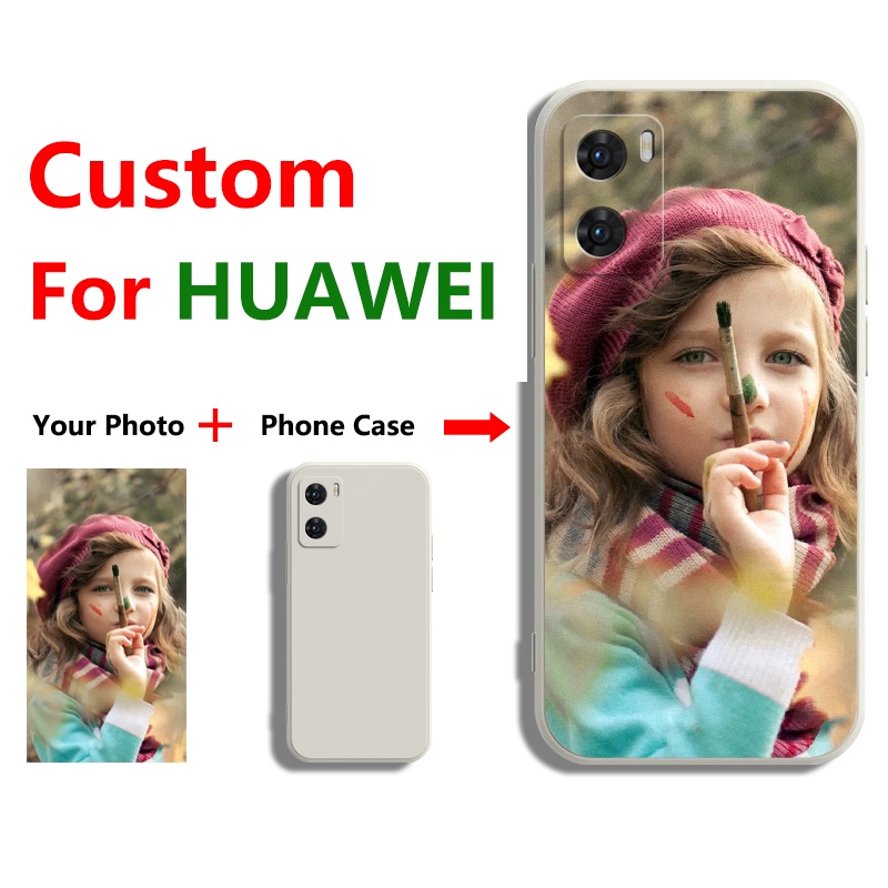 เคส DIYสําหรับ Huawei Nova Y61 Y70 10 9 SE 3I 4E 5T 7I 8I Y9S Y6 Y7 Y9 Pro Prime 2019 Honor 8X 10 9X Y7A Y6S Y7P 8X โทรศัพท์มือถือ ลายกําหนดเอง สีขาวรูปภาพ