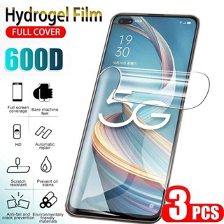 ฟิล์มไฮโดรเจลกันรอยหน้าจอ แบบใส HD สําหรับ Oppo F11 F19 F21 F9 A1 Pro F1S F3 Plus F7 F5 Youth Oppo A1 Pro A17 A96 A1X A16 A55 A53S A54S A58 3 ชิ้น