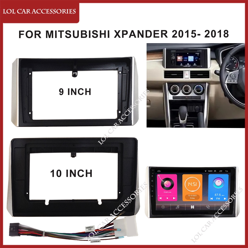 กรอบแผงแดชบอร์ดวิทยุรถยนต์ DVD Gps Mp5 Android 2 Din สําหรับ MITSUBISHI Xpander 2015- 2018