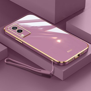 เคสมือถือ แบบนิ่ม ขอบตรง ลาย Free พร้อมสายคล้อง หรูหรา สําหรับ VIVO V25 V25e S12 V23 5G S10E V23E 5G