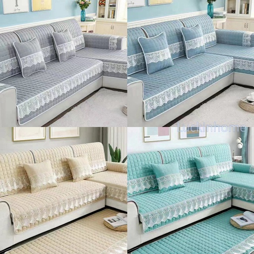 ผ้าคลุมโซฟา กันลื่น ซักทําความสะอาดได้ สี่สี 1/2/3/4 ที่นั่ง ซอฟาแห้ง ปกโซฟา โซฟาและแต่งบ้าน ผ้าคลุมเครื่องแต่งบ้าน