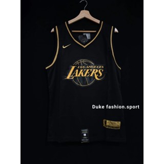 Nba JERSEYLOS ANGELES LAKERS หมายเลข. เสื้อเจอร์ซีย์ ปักลายดาว 24 KOBE BRYANT GLODEN BLACK 738986