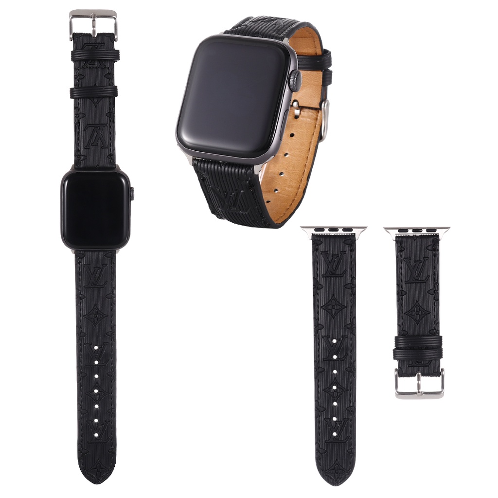 สายนาฬิกาข้อมือหนัง 49 มม. ลายทาง แนวตั้ง หรูหรา แบบเปลี่ยน สําหรับ Smart Watches Series 8 Ultra 7 6 SE 5 4 3 2 1 ขนาด 41 มม. 45 มม. 44 มม. 42 มม. 40 มม. 38 มม.