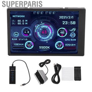 Superparis 3.5in IPS Mini  Easy To Install USB Connection Auto Start And Run PC