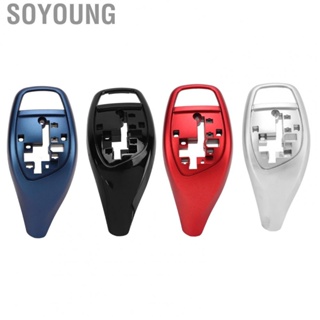 Soyoung Shift Head Trim  Gear Shift Knob Cover Wearproof Easy Clean Antiaging  for 3 5 7 Series X3 X4 LHD Car