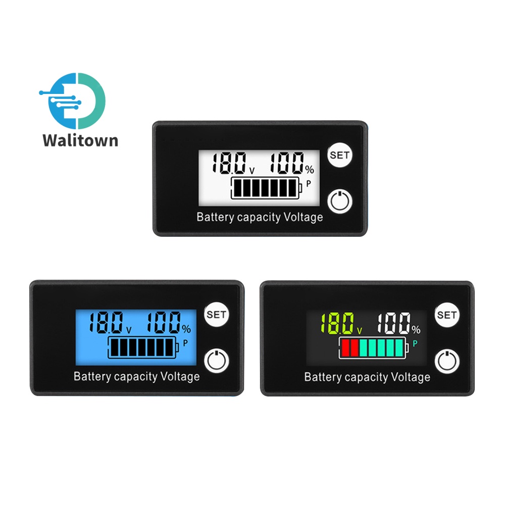 6133a DC8-100V แบตเตอรี่ตัวบ่งชี้ความจุโวลต์มิเตอร์ Non-กันน้ํา 2 สายจอแสดงผลดิจิตอล