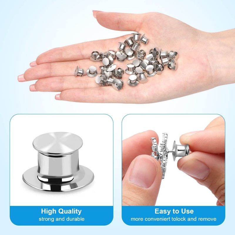 เข็มกลัดโลหะ สีเงิน สีทอง อเนกประสงค์ DIY อุปกรณ์เสริม สําหรับเข็มกลัด ปกเสื้อ เข็มกลัด 5 ชิ้น - รูปที่ 4