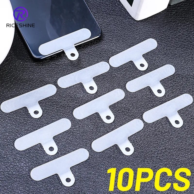 1/10 ชิ้น แบบพกพา PVC ใส บางพิเศษ โทรศัพท์มือถือ เชือกแขวน การ์ด / เปลี่ยนได้ สมาร์ทโฟน ประเภทซ่อน ด้านหลัง เชือกเส้นเล็ก ปะเก็นยึด