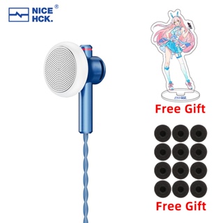 Nicehck EB2S PRO HIFI ชุดหูฟังไมโครโฟน แบบมีสาย 15.4 มม. ไดนามิก เสียงเบส พร้อมสายผสม OCC ชุบเงิน IEM