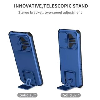 Case For Xiaomi For Redmi Note 12 Pro 5G เคส โทรศัพท์ เคสกันกระแทก กันรอยกล้อง มีขาตั้ง เคสตั้งได้