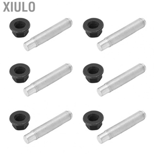 Xiulo 6 Sets Car Exhaust Manifold Studs Nuts Bolt Kit 902370029 800910550 Replacement for Subaru WRX STI Legacy Impreza Forester