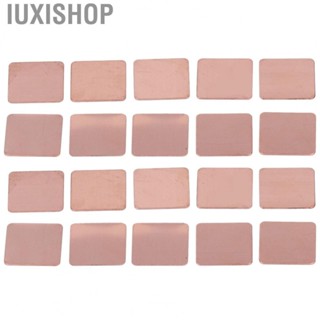 Iuxishop Copper Heat Sink Pad  Copper Shim Strong Thermal Conductivity 20Pcs Long Life Span  for CPU