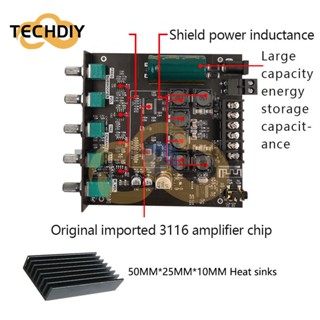 Zk-ht21/zk-tb21 โมดูลขยายเสียงซับวูฟเฟอร์ดิจิทัล บลูทูธ 2.1 160WX2+220W TDA7498E DC15-36V