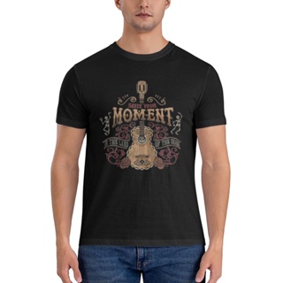 เสื้อยืด พิมพ์ลายกราฟฟิคหัวกะโหลก Intage Guitar คุณภาพสูง ให้เป็นของขวัญได้ สําหรับผู้ชาย