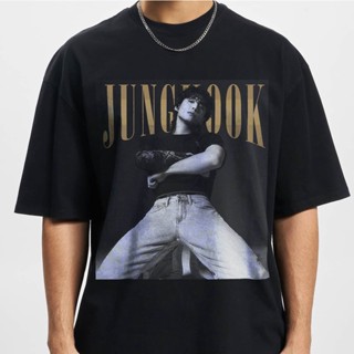 เสื้อเชิ้ต พิมพ์ลายกราฟฟิค Jungkook Ck สไตล์วินเทจ