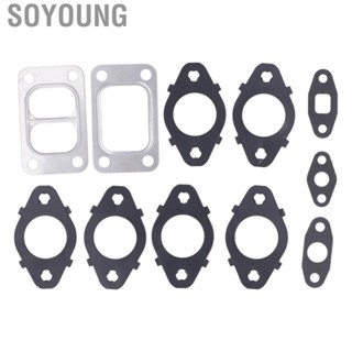 Soyoung Exhaust Manifold Gasket Set  Stable Rust Proof Exhaust Manifold Gasket Wear Resistant  for Vehicle